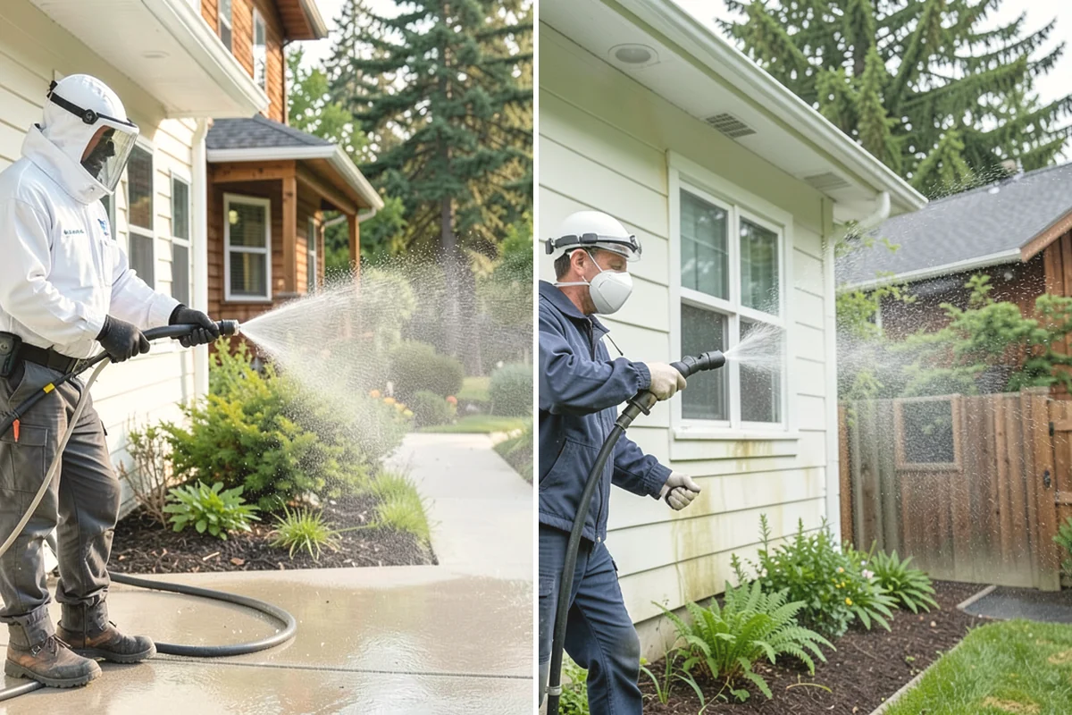 Brick House Washing in Steilacoom, Pierce County, WA - Examine mortar joints and flag any that need repair