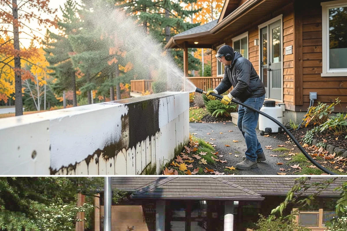 Brick House Washing in Yarrow Point, King County, WA - Target the drier summer window so the porous brick and mortar can dry fully after the wash.