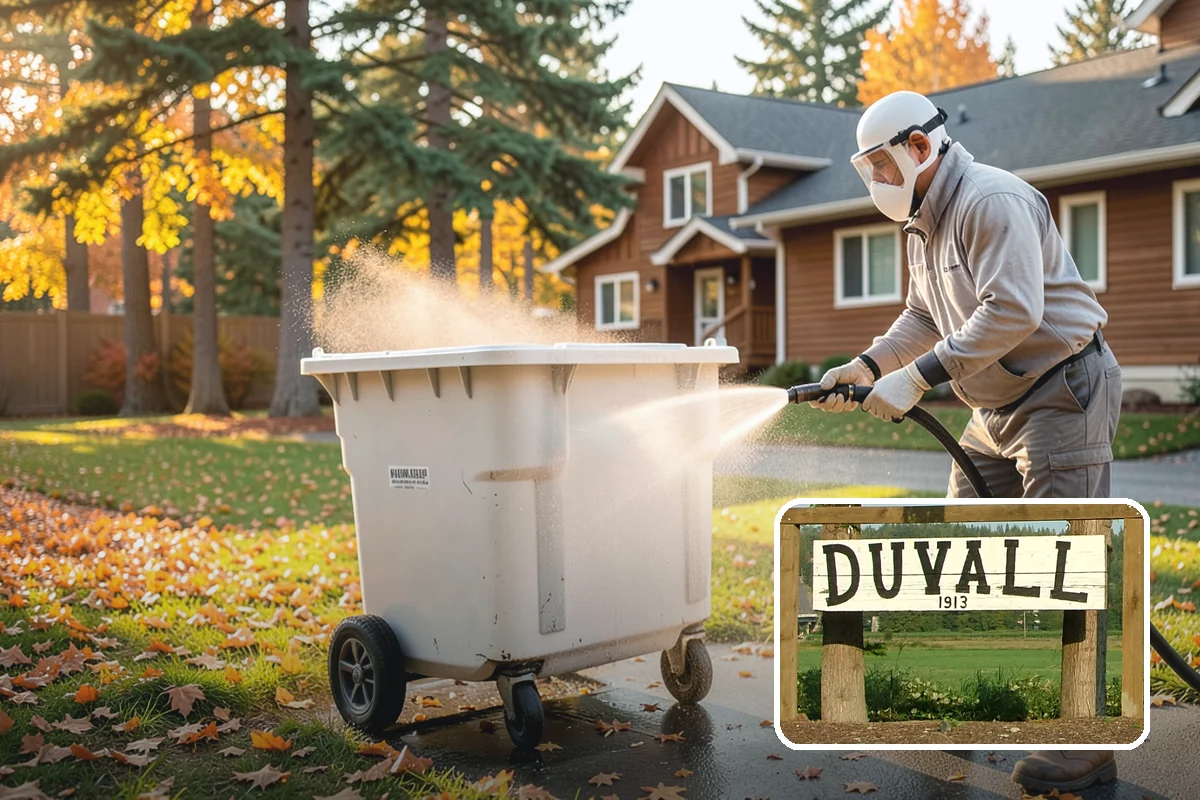 Brick Mailbox Cleaning in Duvall, King County, WA - Removes algae and gray road film from the brick face