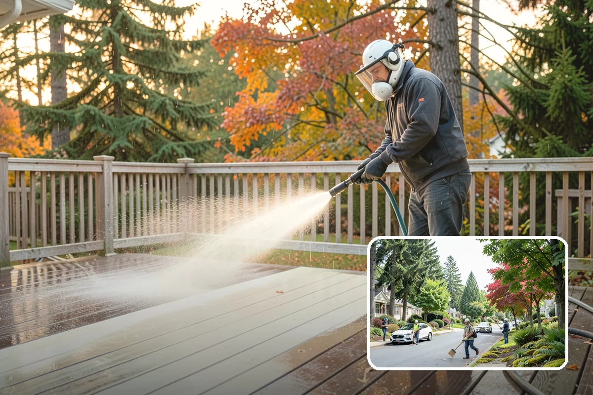 Brick Patio Cleaning in Beaux Arts Village, King County, WA - Protects jointing sand and mortar from blowout