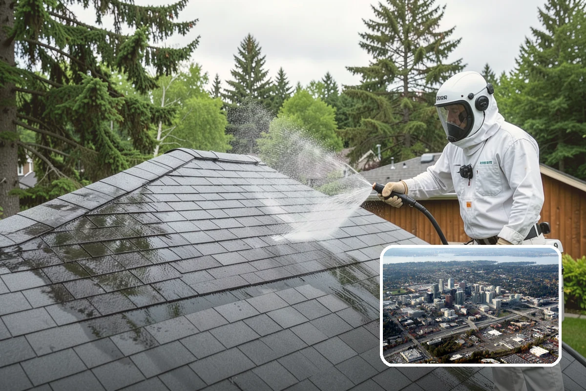 Brick Patio Cleaning in Bellevue, King County, WA - Protects jointing sand and mortar from blowout