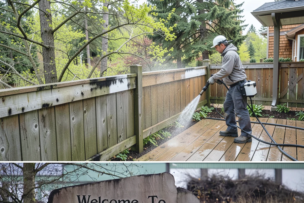 Brick Patio Cleaning in Buckley, Pierce County, WA - Clean brick patios in summer so joints can dry before fall re-sanding sets in.