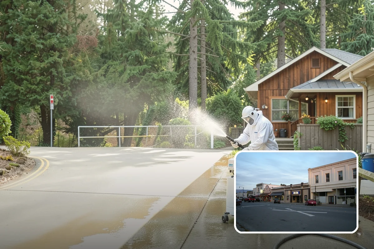 Brick Patio Cleaning in Burlington, Skagit County, WA - Protects jointing sand and mortar from blowout