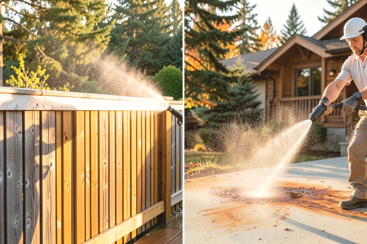 Brick Patio Cleaning in Carbonado, Pierce County, WA - Sweep the patio and pull loose growth
