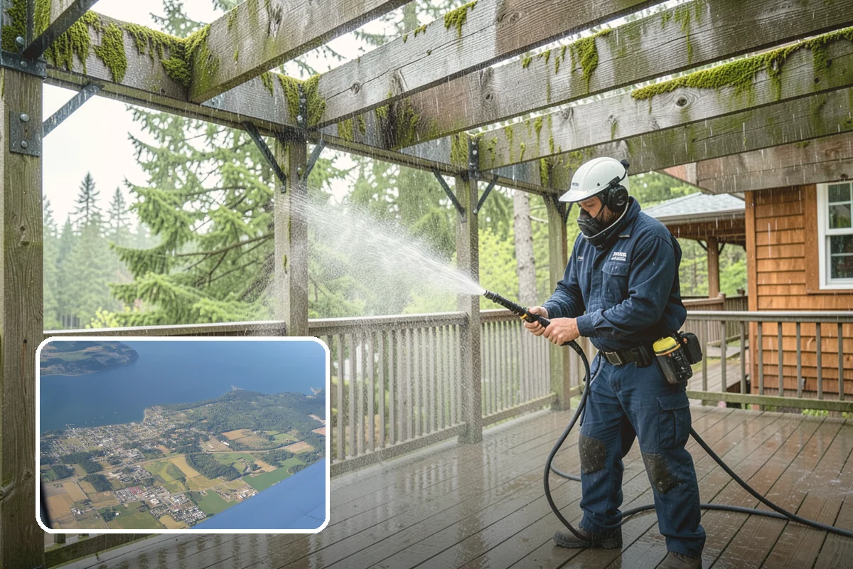 Brick Patio Cleaning in Coupeville, Island County, WA - Protects jointing sand and mortar from blowout