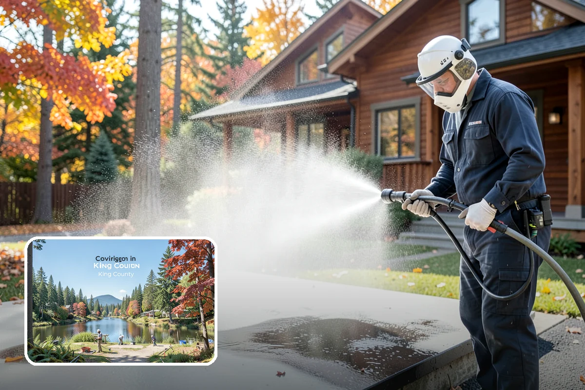 Brick Patio Cleaning in Covington, King County, WA - Protects jointing sand and mortar from blowout