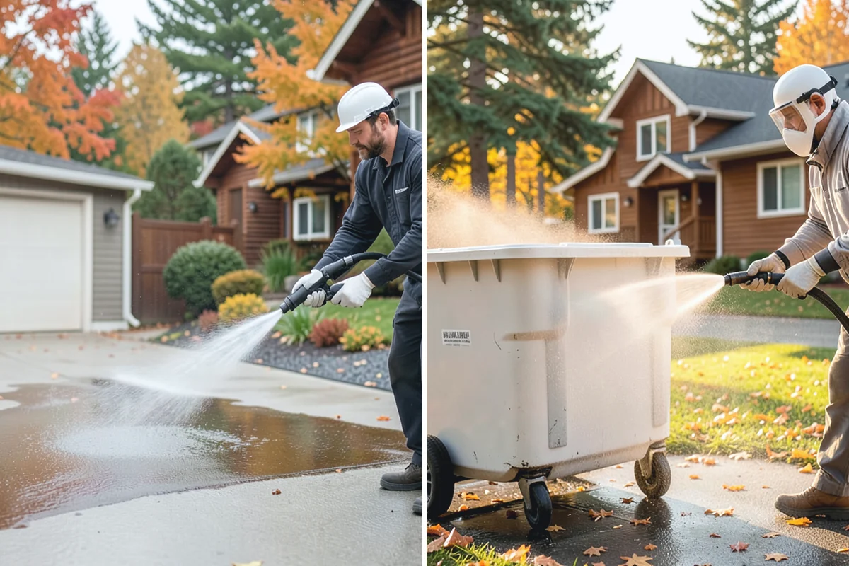 Brick Patio Cleaning in Darrington, Snohomish County, WA - Sweep the patio and pull loose growth