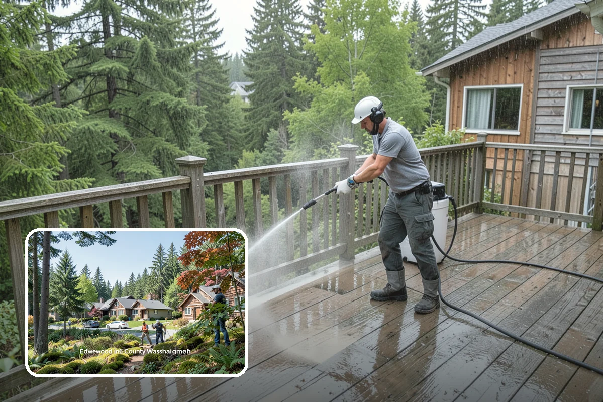 Brick Patio Cleaning in Edgewood, Pierce County, WA - Protects jointing sand and mortar from blowout