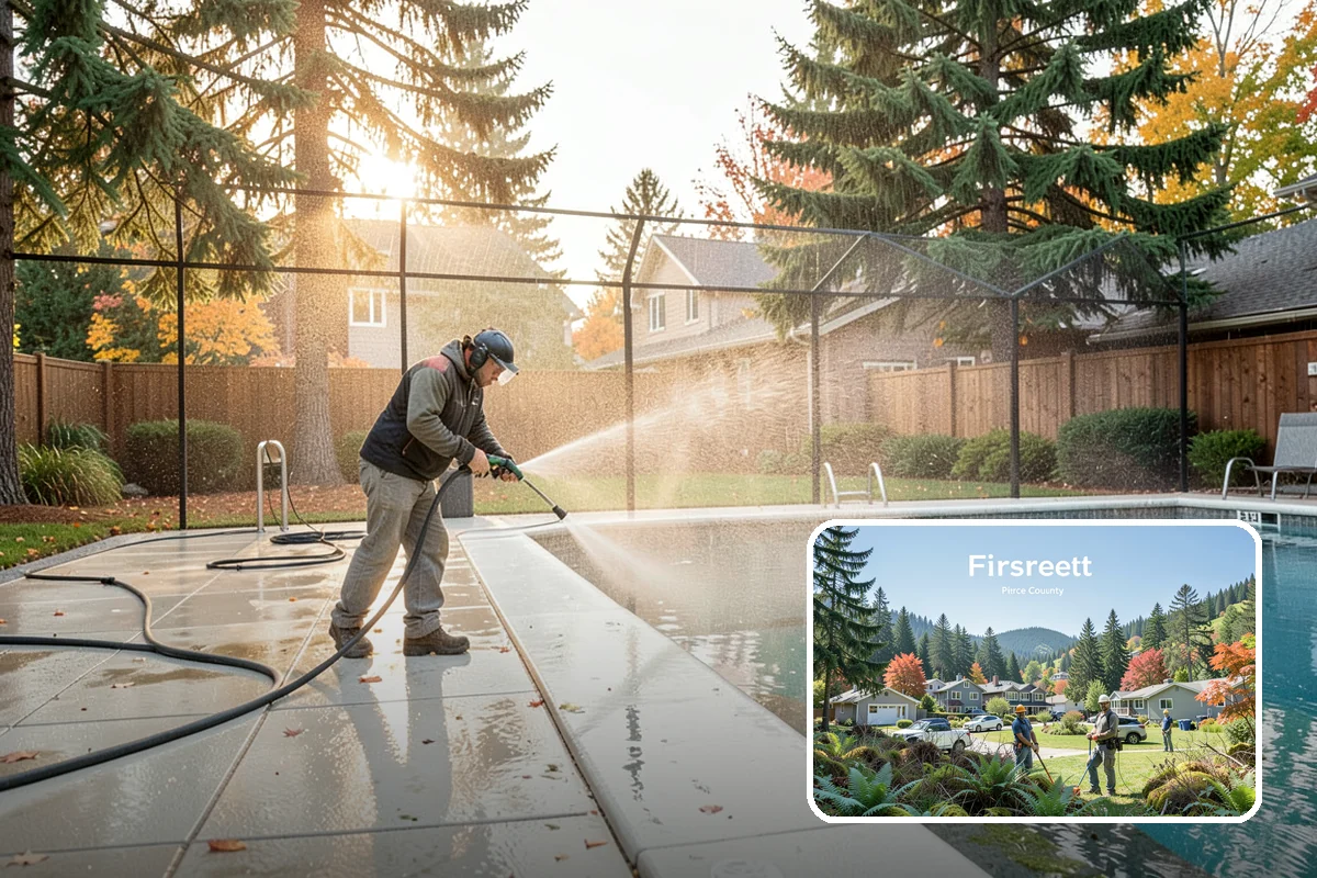 Brick Patio Cleaning in Fircrest, Pierce County, WA - Protects jointing sand and mortar from blowout