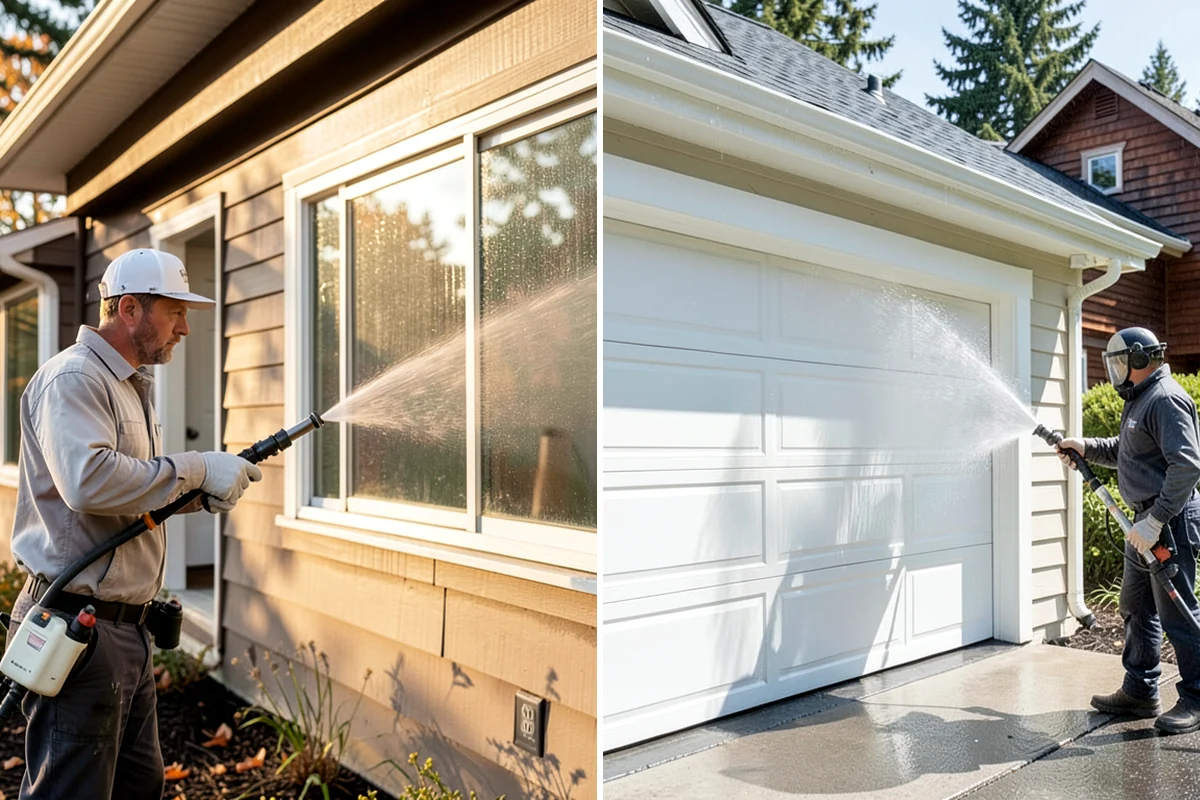 Brick Patio Cleaning in Kenmore, King County, WA - Sweep the patio and pull loose growth
