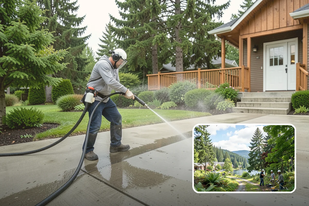 Brick Patio Cleaning in Lake Forest Park, King County, WA - Protects jointing sand and mortar from blowout