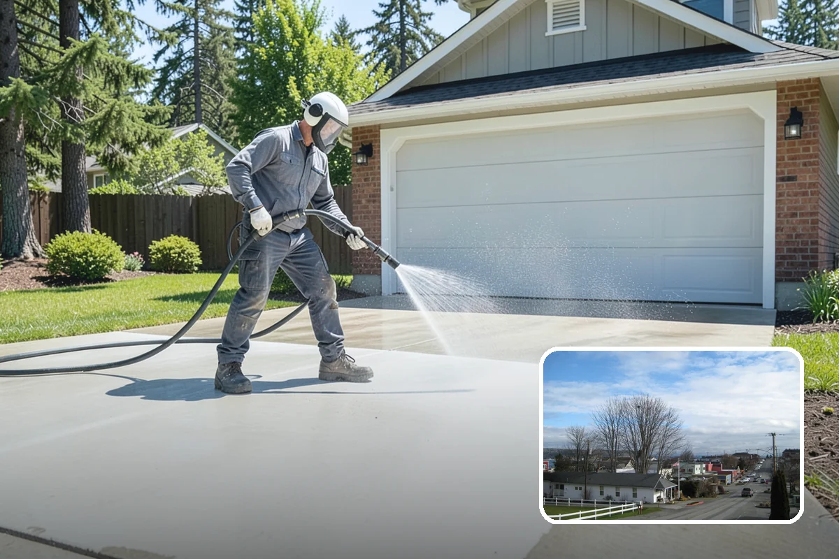 Brick Patio Cleaning in Langley, Island County, WA - Protects jointing sand and mortar from blowout