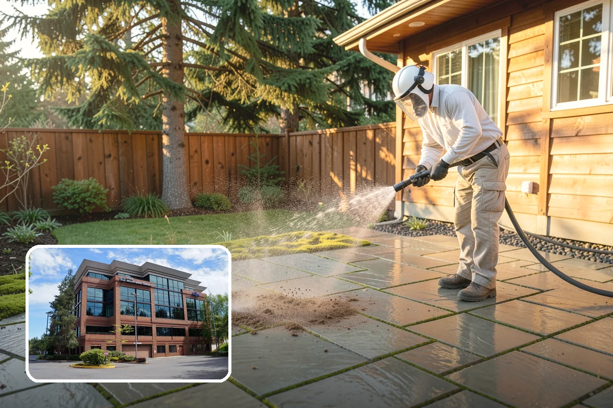 Brick Patio Cleaning in Mountlake Terrace, Snohomish County, WA - Protects jointing sand and mortar from blowout