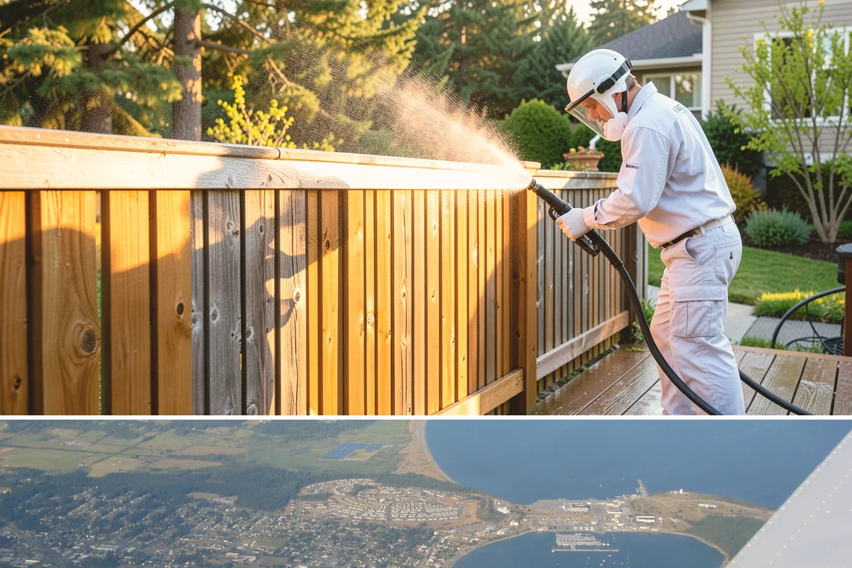 Brick Patio Cleaning in Oak Harbor, Island County, WA - Clean brick patios in summer so joints can dry before fall re-sanding sets in.