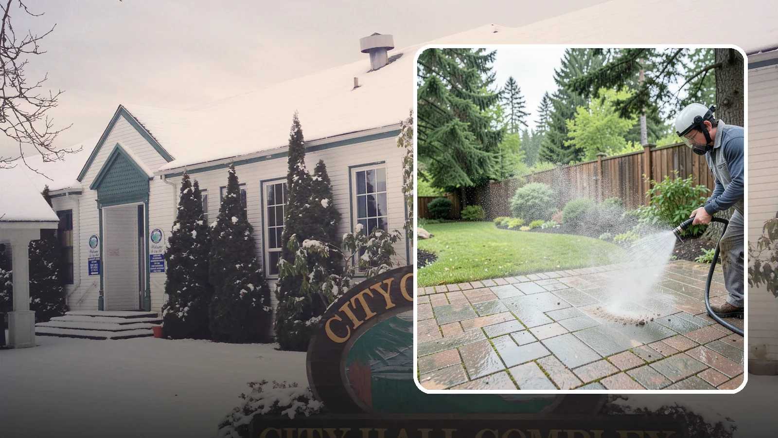 Brick Patio Cleaning in Pacific, King County, WA - Clean brick patios so moss lifts from the joints without blowing out sand or mortar.