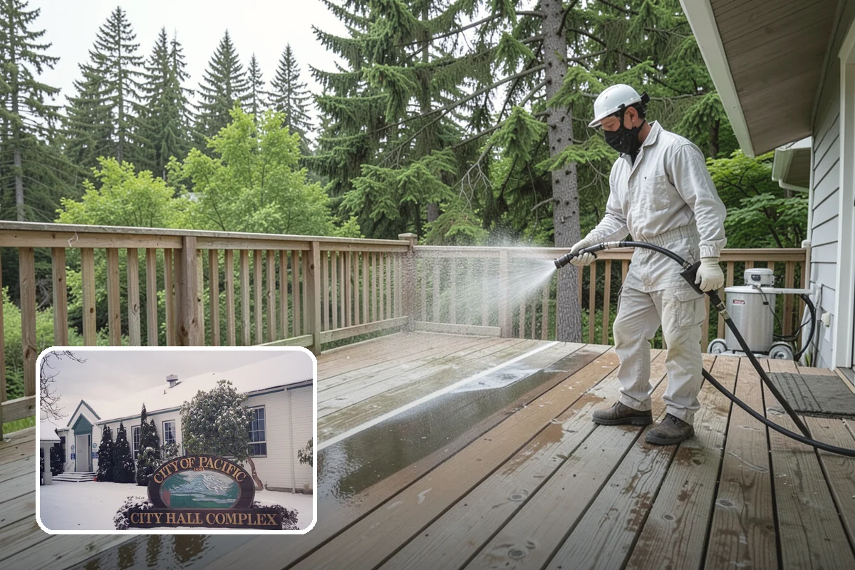 Brick Patio Cleaning in Pacific, King County, WA - Protects jointing sand and mortar from blowout