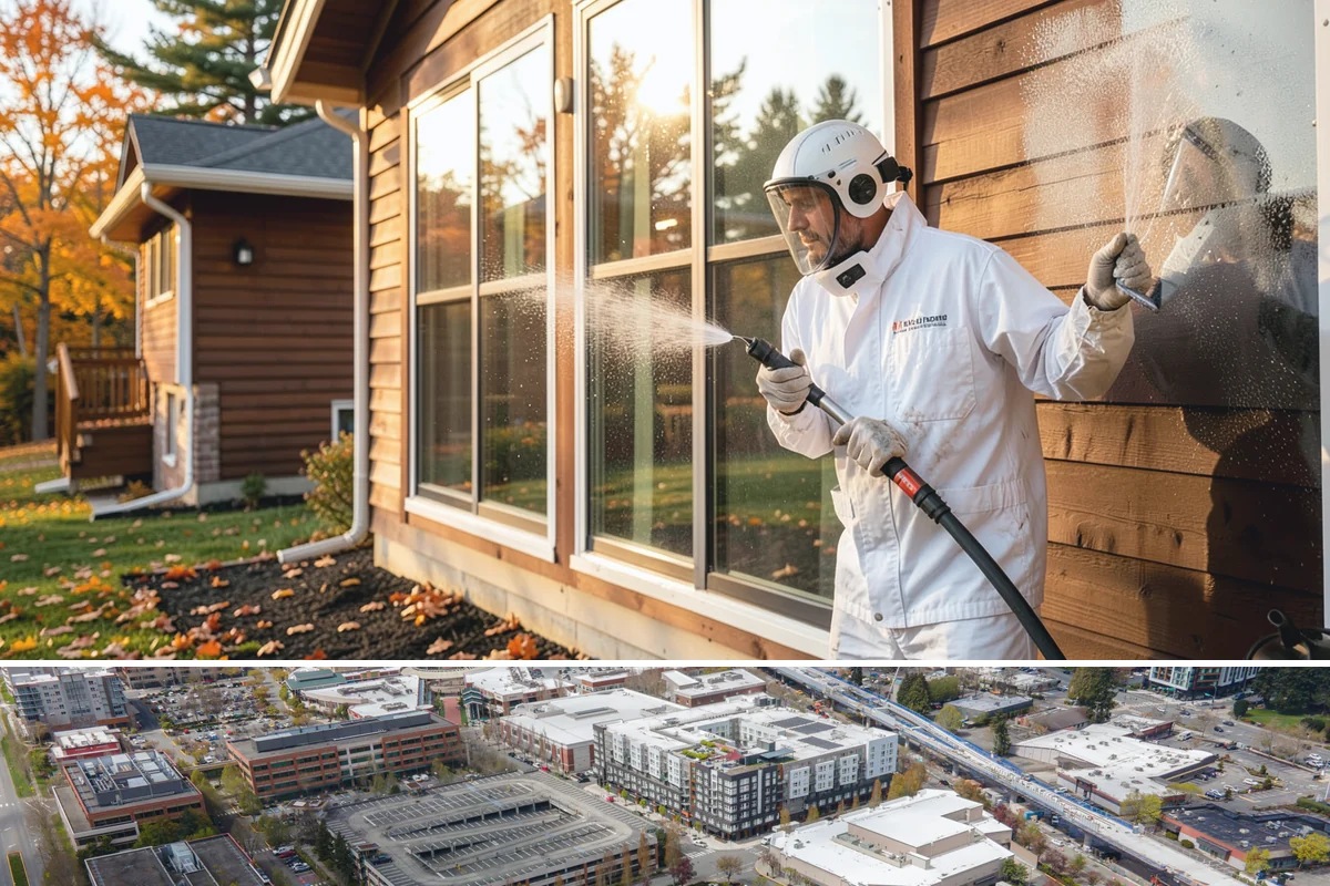 Brick Patio Cleaning in Redmond, King County, WA - Clean brick patios in summer so joints can dry before fall re-sanding sets in.
