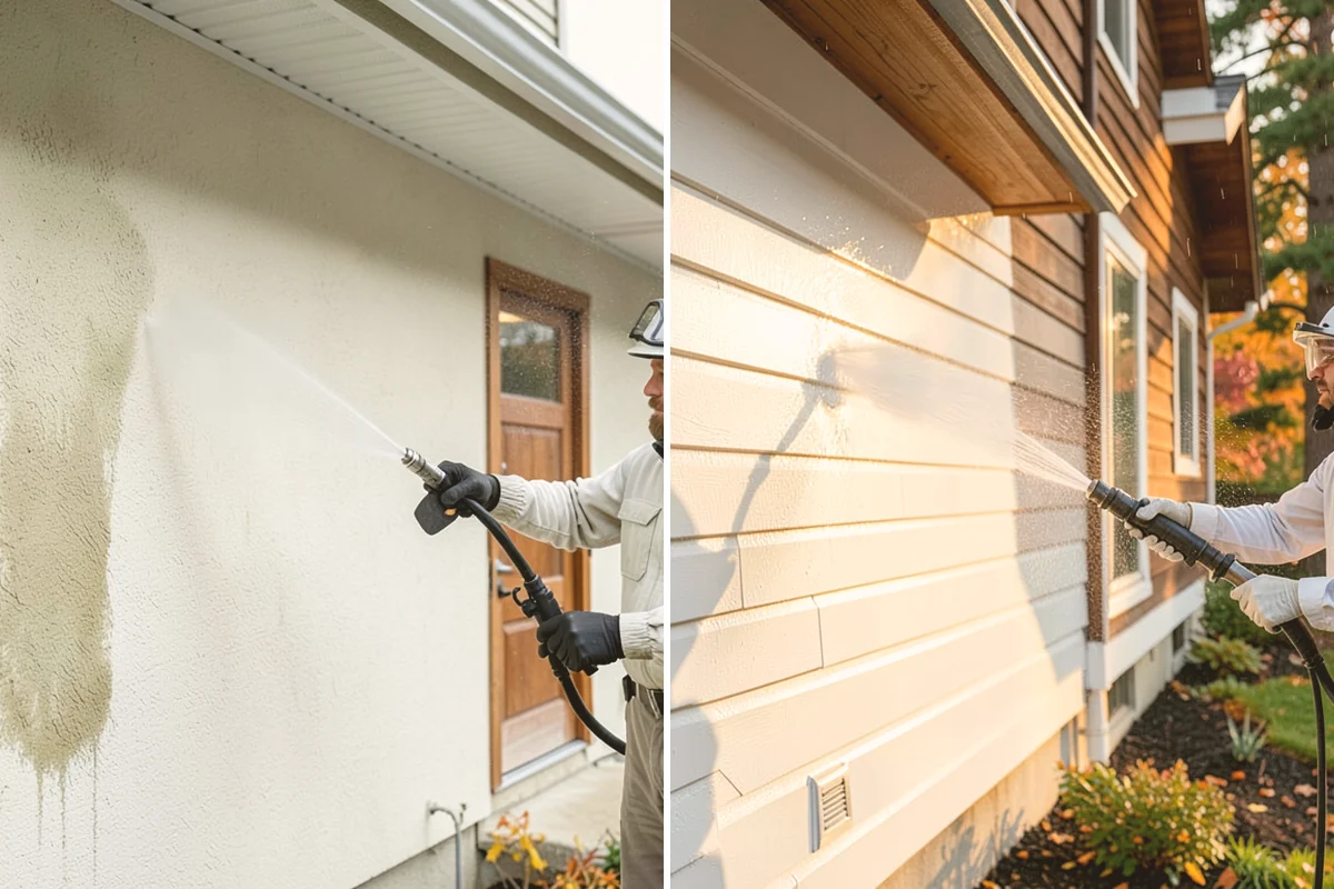 Brick Patio Cleaning in Sammamish, King County, WA - Sweep the patio and pull loose growth