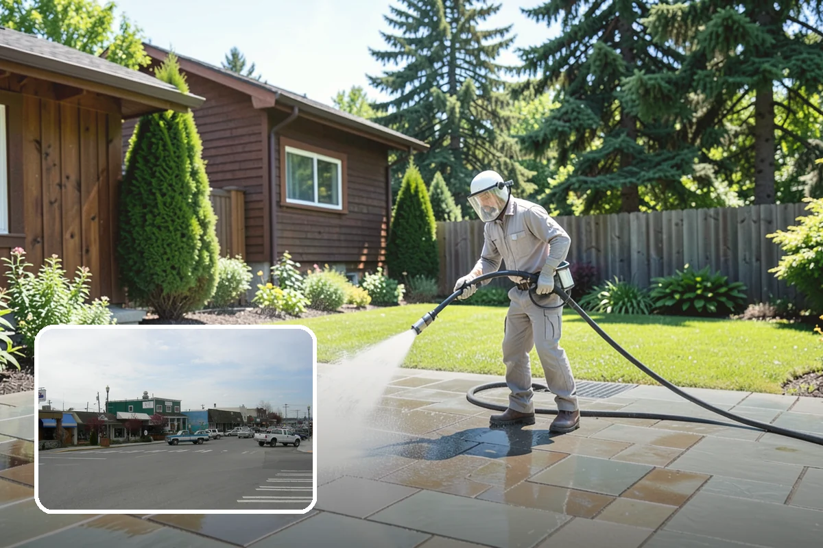 Brick Patio Cleaning in Stanwood, Snohomish County, WA - Protects jointing sand and mortar from blowout