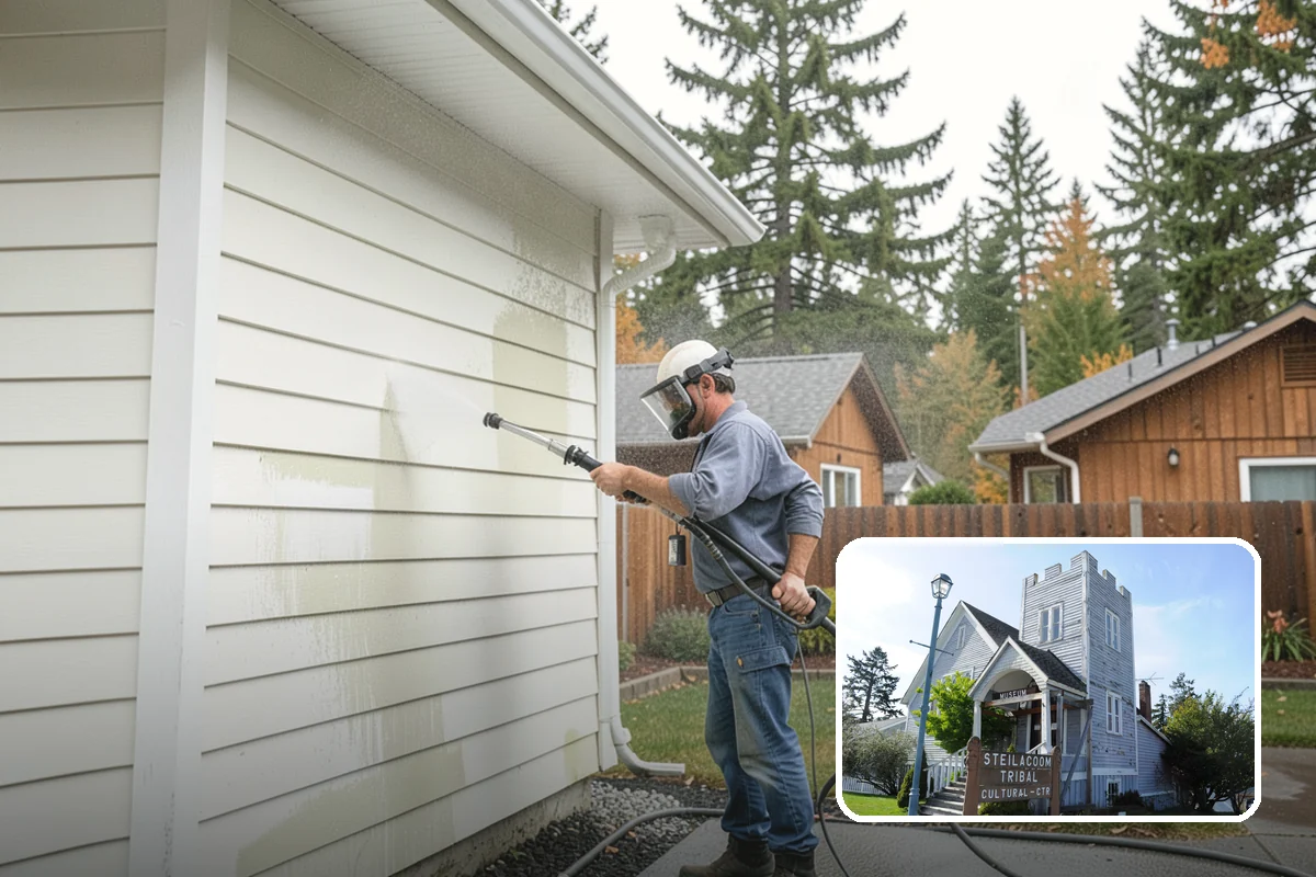 Brick Patio Cleaning in Steilacoom, Pierce County, WA - Protects jointing sand and mortar from blowout