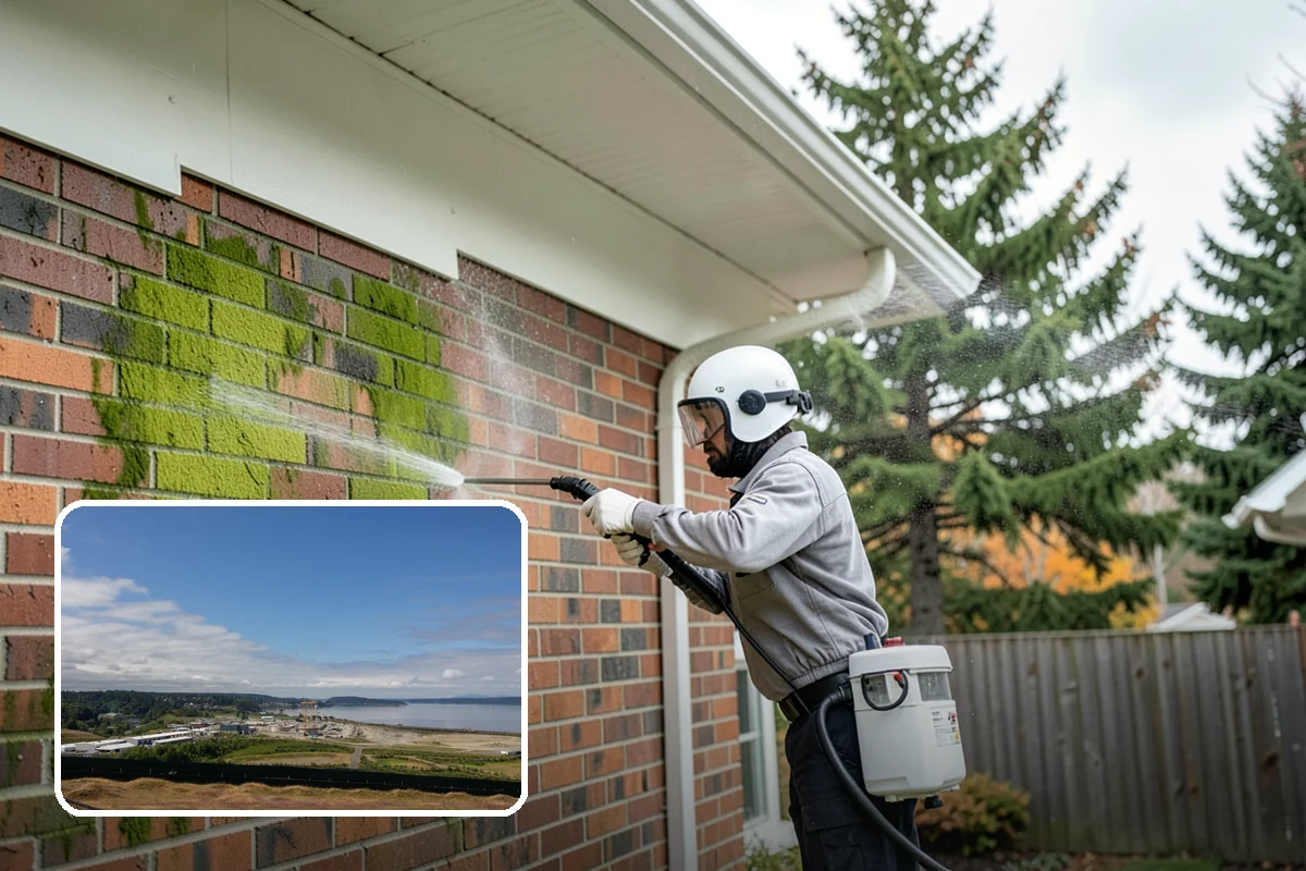 Brick Patio Cleaning in University Place, Pierce County, WA - Protects jointing sand and mortar from blowout
