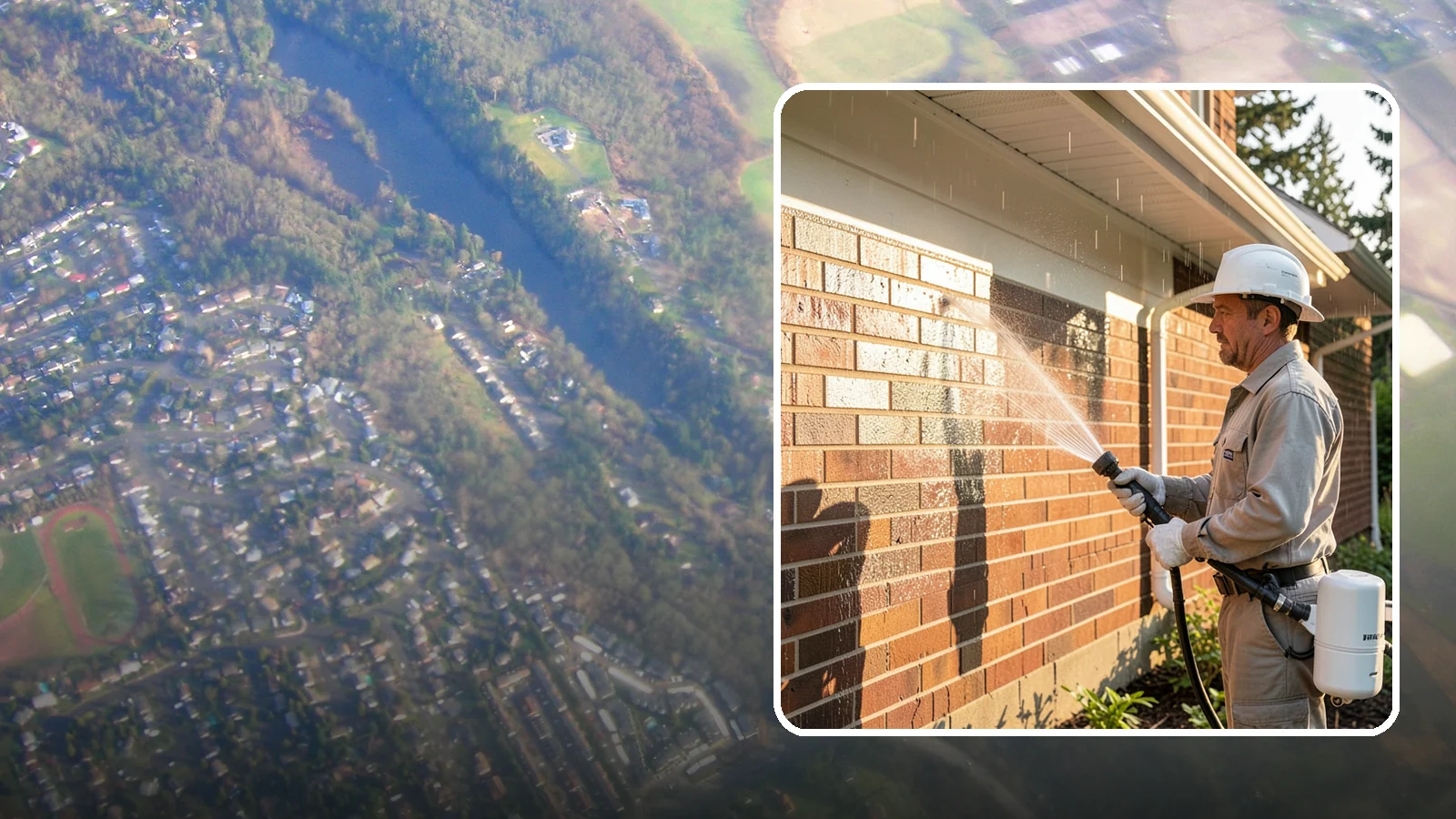 Brick Sealing in Algona, King County, WA - Breathable masonry sealing for brick walls and veneers that repels rain while letting trapped moisture escape.