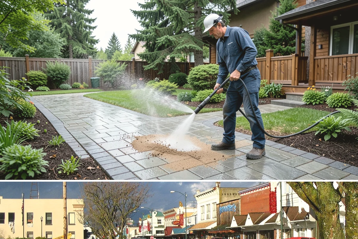 Brick Sealing in Arlington, Snohomish County, WA - Seal brick during dry summer conditions so the masonry is not saturated and the sealer can cure fully.