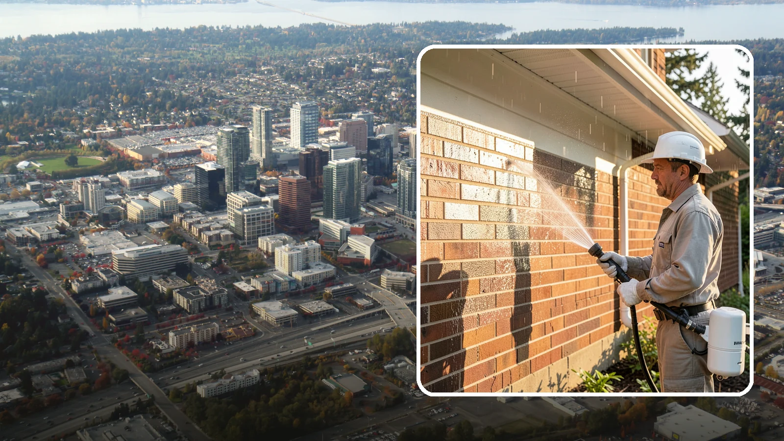 Brick Sealing in Bellevue, King County, WA - Breathable masonry sealing for brick walls and veneers that repels rain while letting trapped moisture escape.