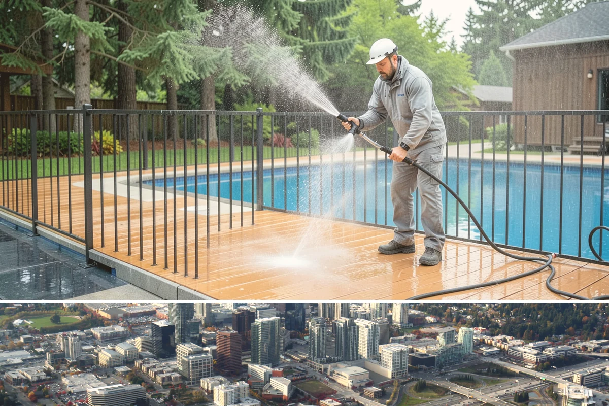 Brick Sealing in Bellevue, King County, WA - Seal brick during dry summer conditions so the masonry is not saturated and the sealer can cure fully.