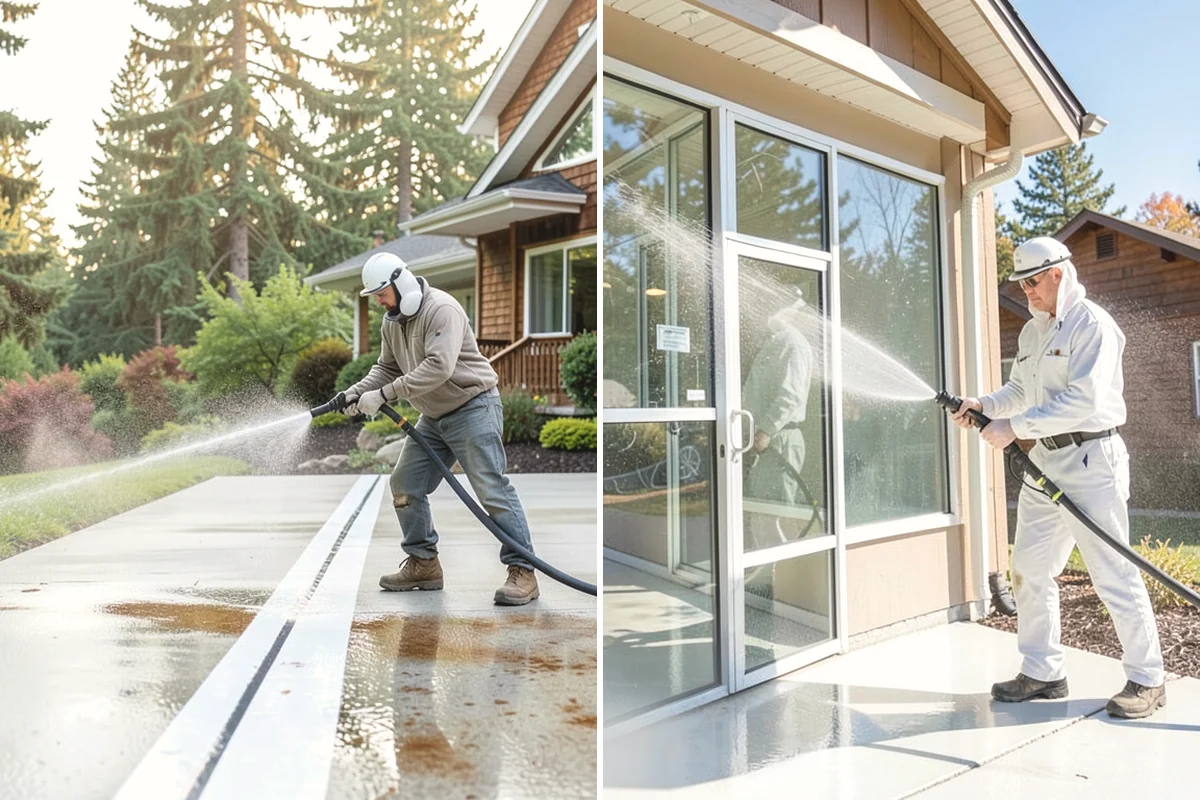 Brick Sealing in Black Diamond, King County, WA - Clean the brick and remove efflorescence, moss, and grime