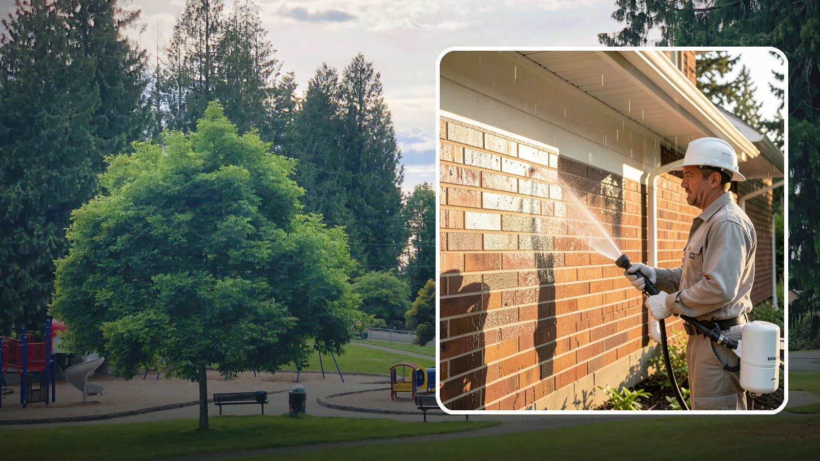 Brick Sealing in Bonney Lake, Pierce County, WA - Breathable masonry sealing for brick walls and veneers that repels rain while letting trapped moisture escape.