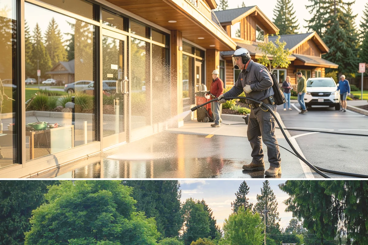 Brick Sealing in Bonney Lake, Pierce County, WA - Seal brick during dry summer conditions so the masonry is not saturated and the sealer can cure fully.