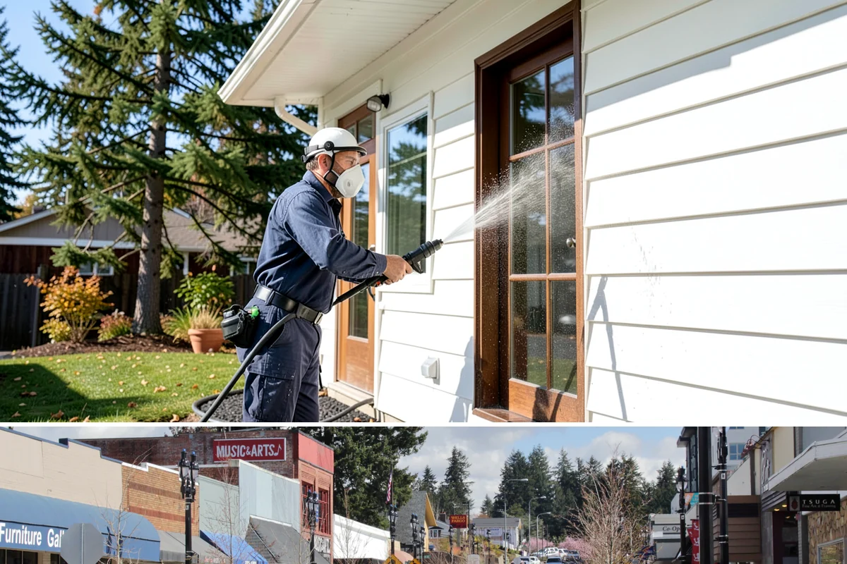 Brick Sealing in Bothell, King County, WA - Seal brick during dry summer conditions so the masonry is not saturated and the sealer can cure fully.