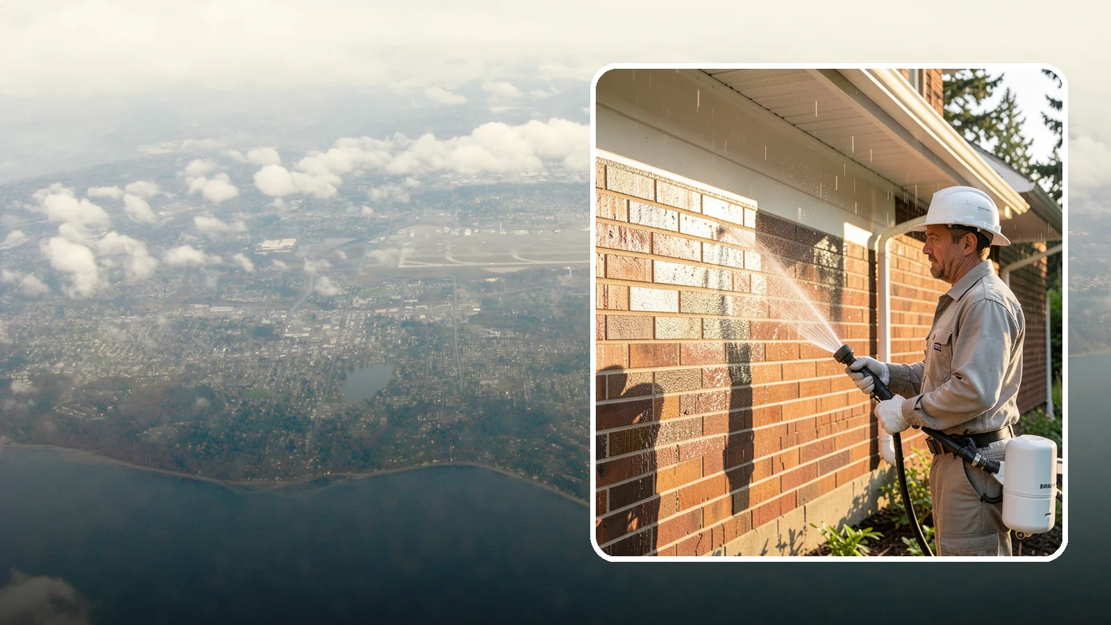 Brick Sealing in Burien, King County, WA - Breathable masonry sealing for brick walls and veneers that repels rain while letting trapped moisture escape.