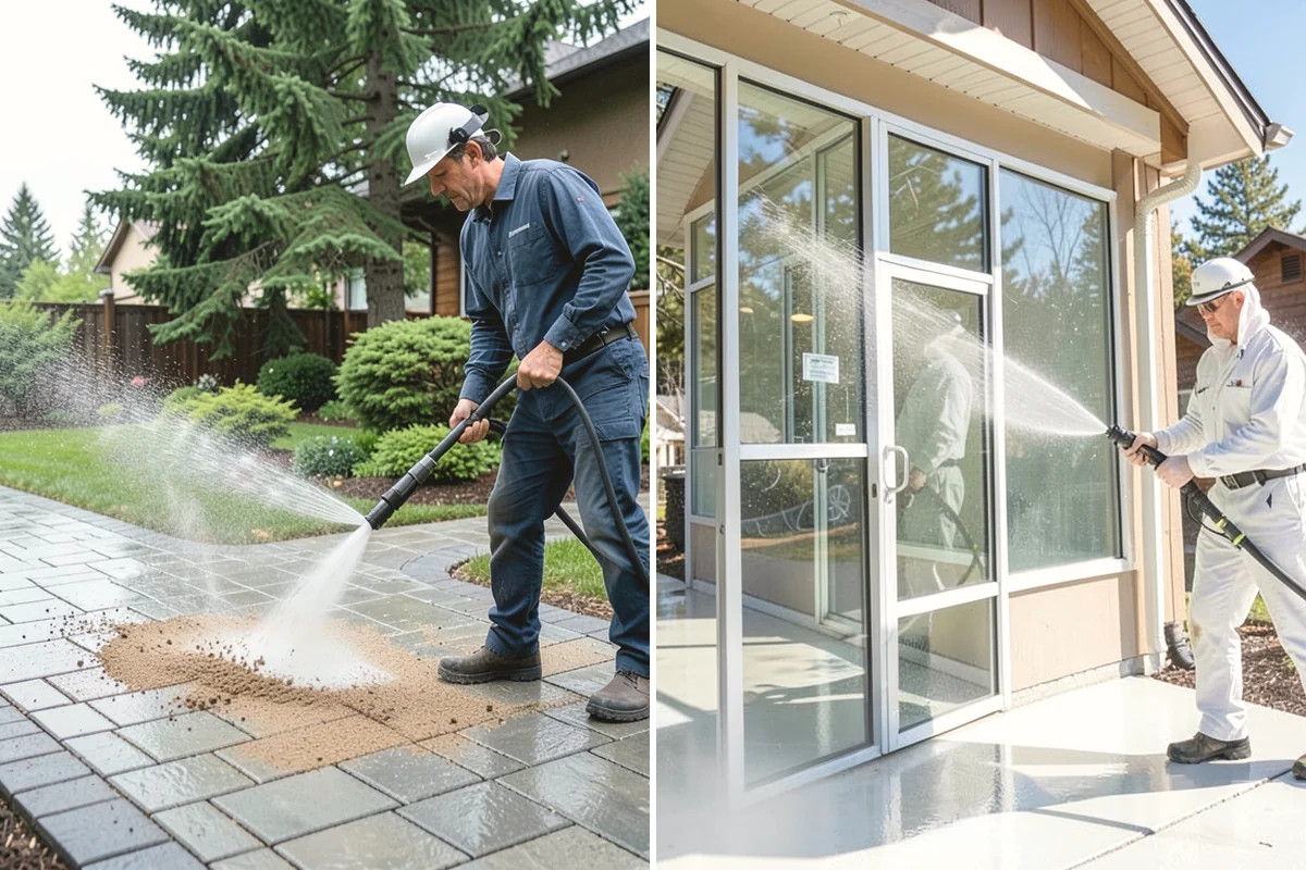 Brick Sealing in Burien, King County, WA - Clean the brick and remove efflorescence, moss, and grime