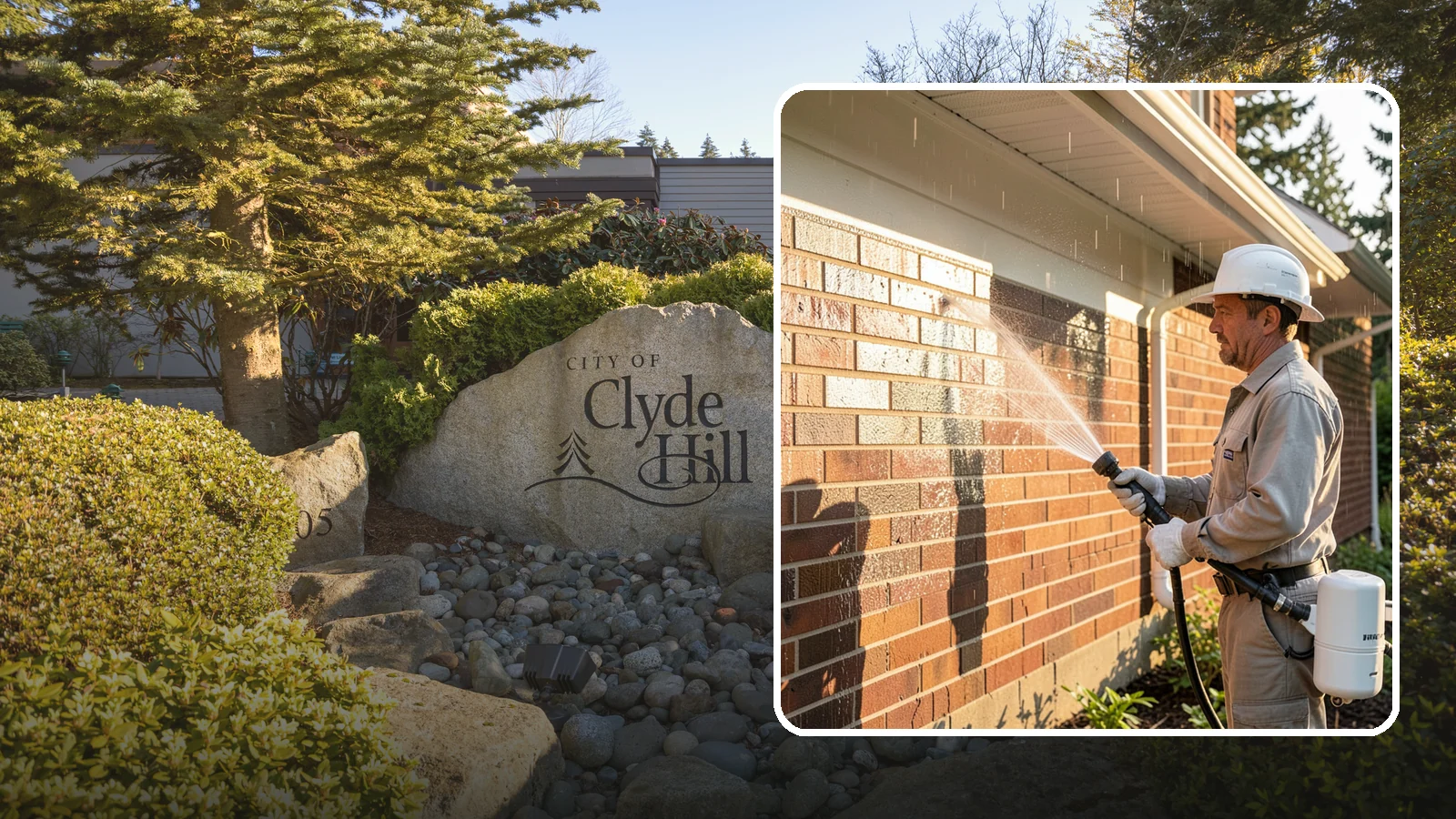 Brick Sealing in Clyde Hill, King County, WA - Breathable masonry sealing for brick walls and veneers that repels rain while letting trapped moisture escape.