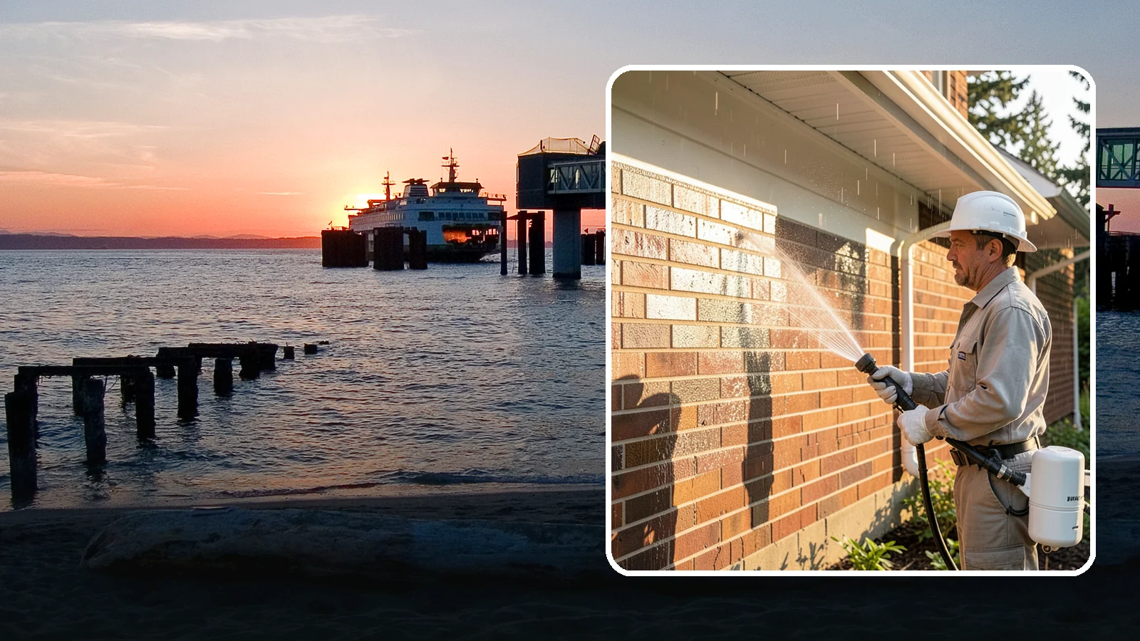 Brick Sealing in Edmonds, Snohomish County, WA - Breathable masonry sealing for brick walls and veneers that repels rain while letting trapped moisture escape.