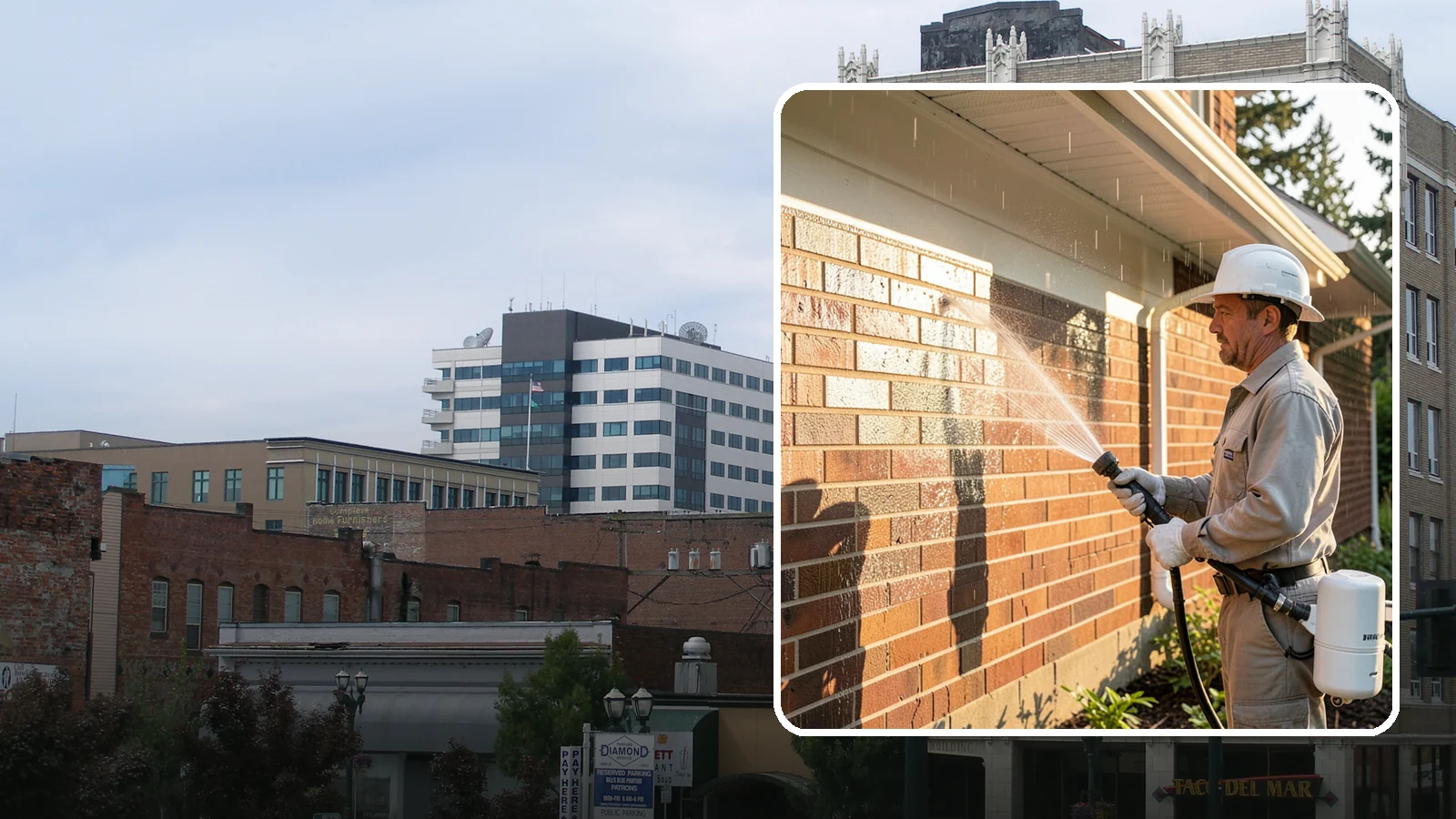 Brick Sealing in Everett, Snohomish County, WA - Breathable masonry sealing for brick walls and veneers that repels rain while letting trapped moisture escape.