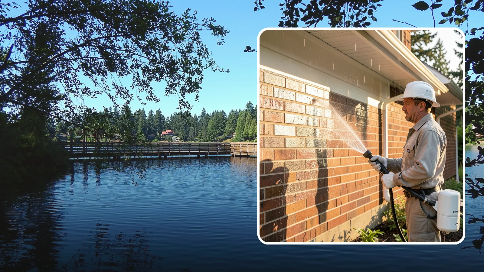 Brick Sealing in Federal Way, King County, WA - Breathable masonry sealing for brick walls and veneers that repels rain while letting trapped moisture escape.