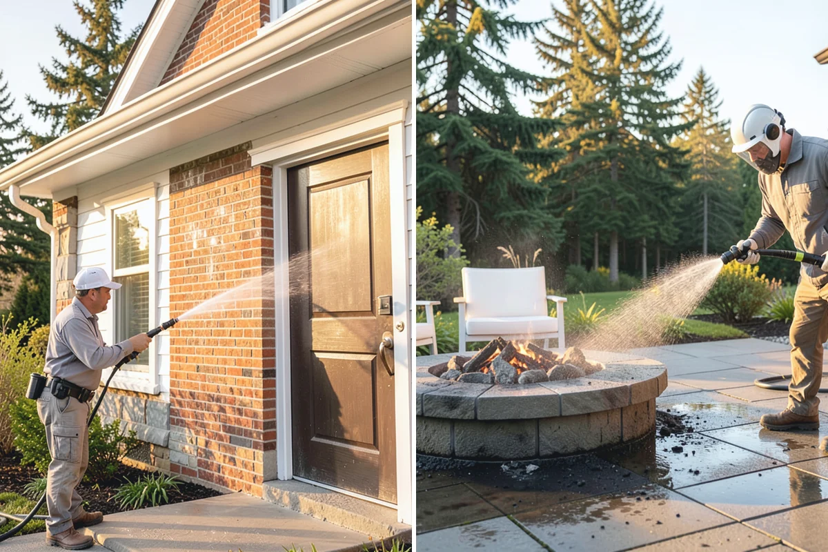Brick Sealing in Granite Falls, Snohomish County, WA - Clean the brick and remove efflorescence, moss, and grime