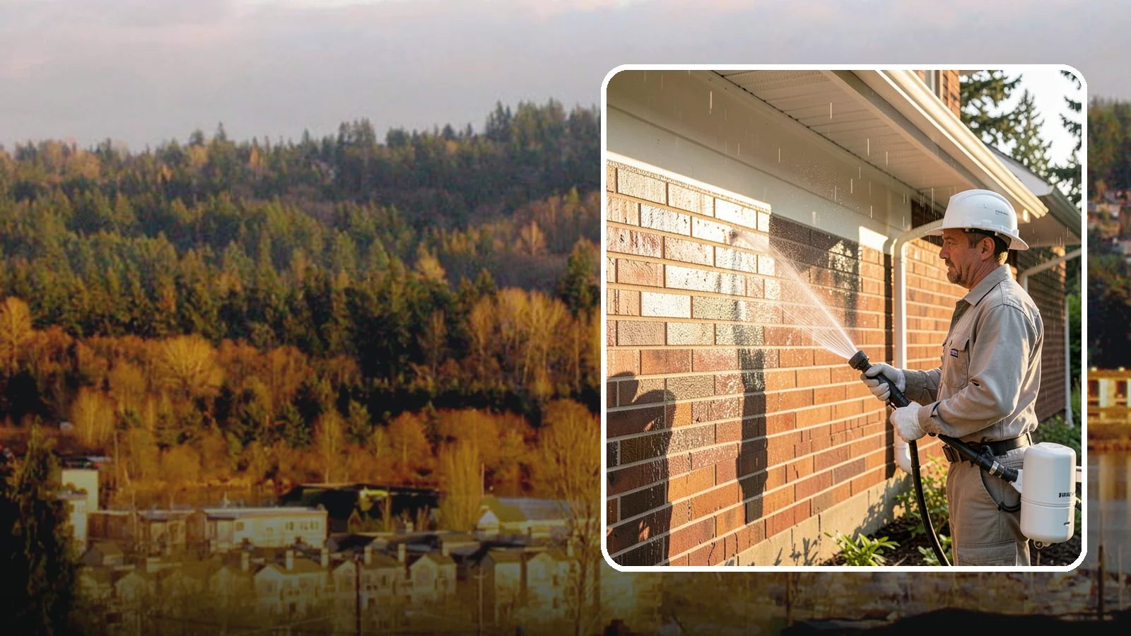 Brick Sealing in Kenmore, King County, WA - Breathable masonry sealing for brick walls and veneers that repels rain while letting trapped moisture escape.