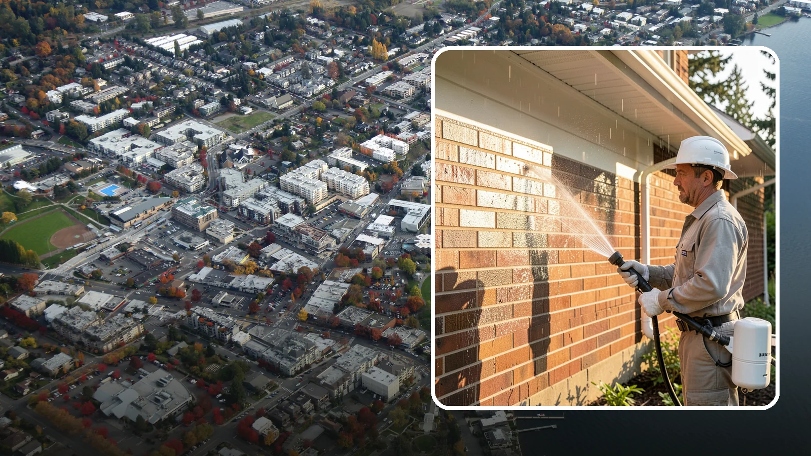 Brick Sealing in Kirkland, King County, WA - Breathable masonry sealing for brick walls and veneers that repels rain while letting trapped moisture escape.