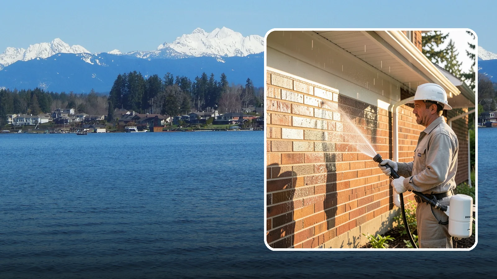 Brick Sealing in Lake Stevens, Snohomish County, WA - Breathable masonry sealing for brick walls and veneers that repels rain while letting trapped moisture escape.