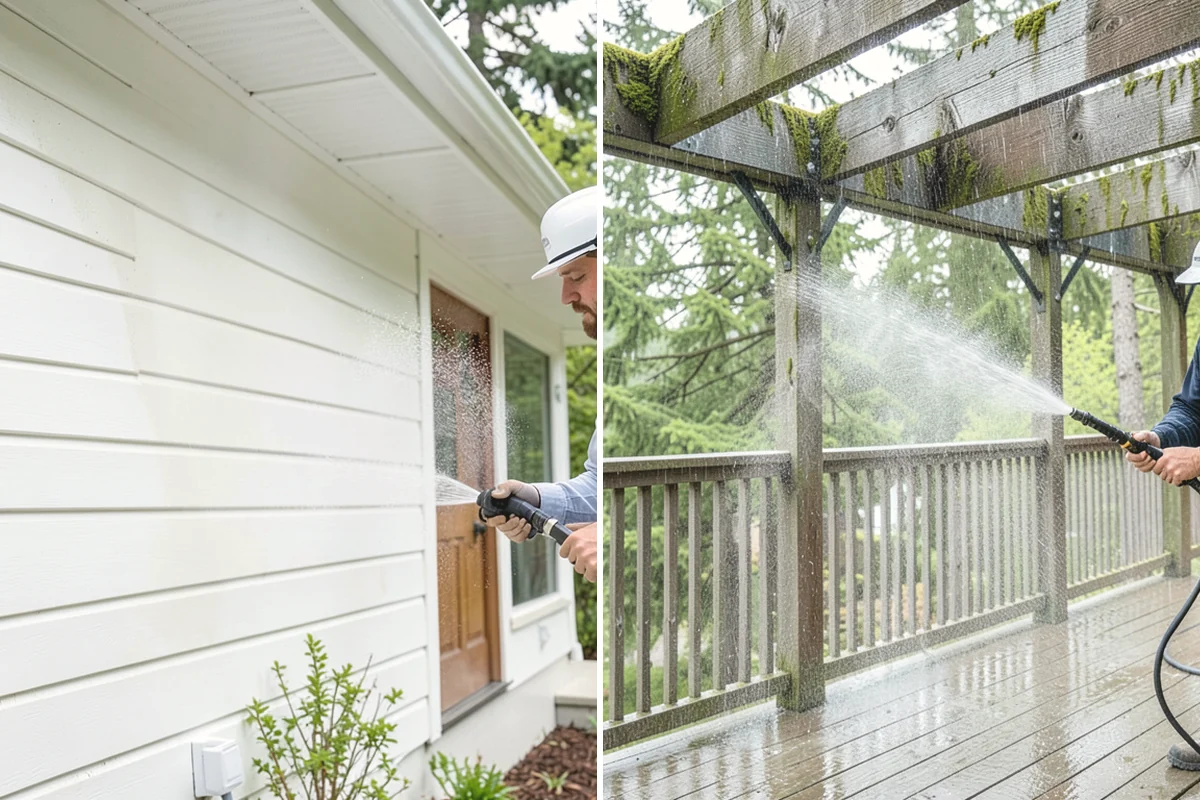 Brick Sealing in Lake Stevens, Snohomish County, WA - Clean the brick and remove efflorescence, moss, and grime