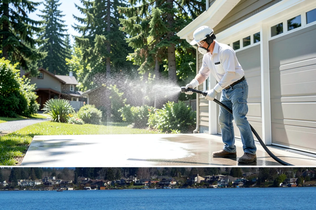 Brick Sealing in Lake Stevens, Snohomish County, WA - Seal brick during dry summer conditions so the masonry is not saturated and the sealer can cure fully.