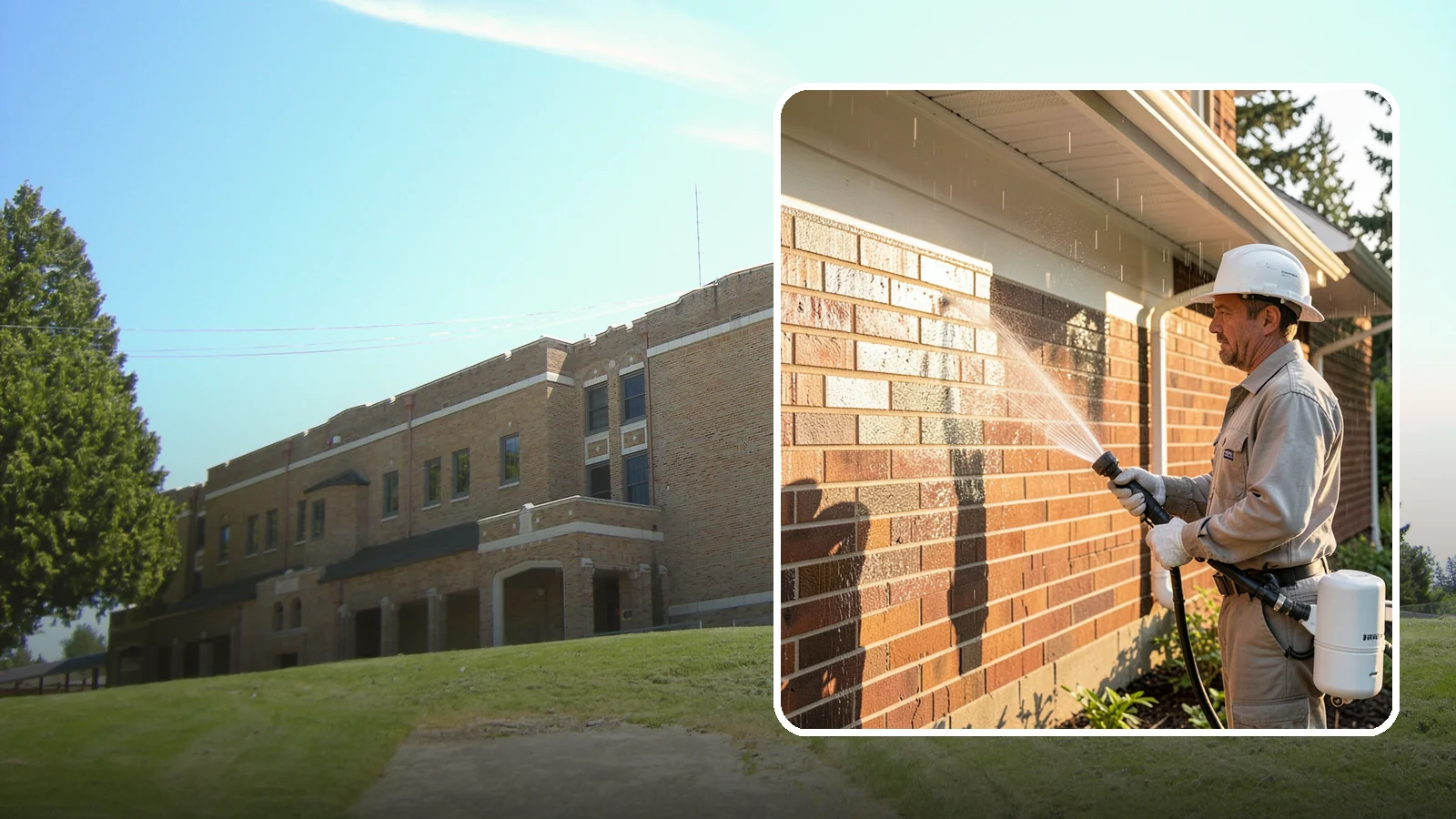 Brick Sealing in Maple Valley, King County, WA - Breathable masonry sealing for brick walls and veneers that repels rain while letting trapped moisture escape.