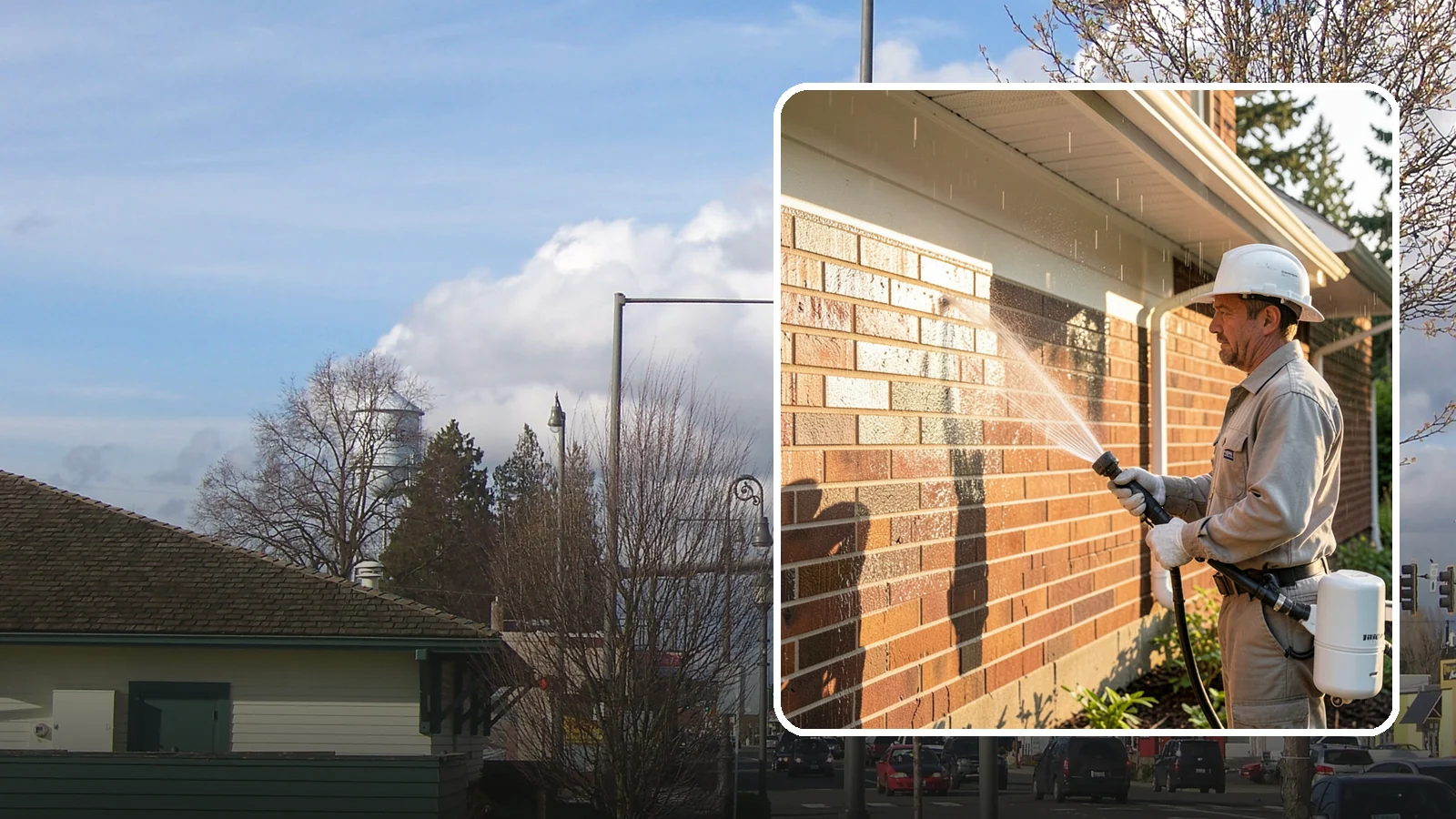 Brick Sealing in Marysville, Snohomish County, WA - Breathable masonry sealing for brick walls and veneers that repels rain while letting trapped moisture escape.