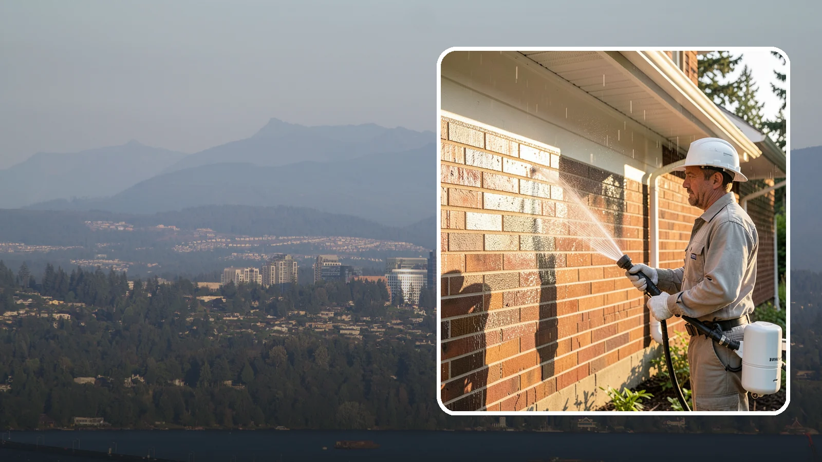 Brick Sealing in Medina, King County, WA - Breathable masonry sealing for brick walls and veneers that repels rain while letting trapped moisture escape.