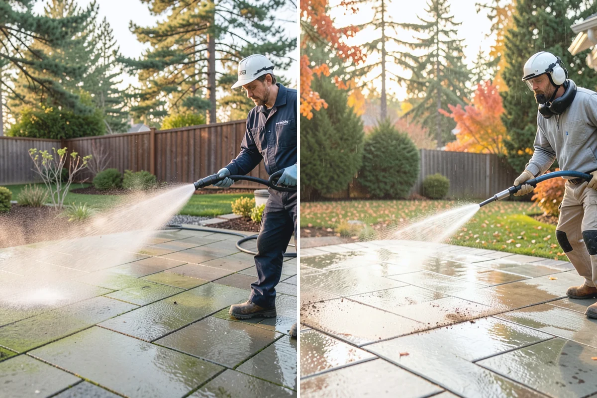Brick Sealing in Medina, King County, WA - Clean the brick and remove efflorescence, moss, and grime