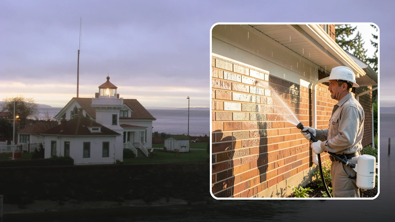 Brick Sealing in Mukilteo, Snohomish County, WA - Breathable masonry sealing for brick walls and veneers that repels rain while letting trapped moisture escape.
